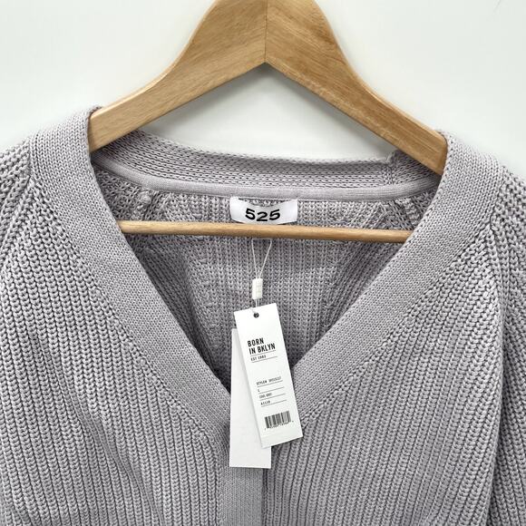 525 AMERICA FOR EVEREVE NWT Brooke Balloon Sleeve Knit Cardigan // L - Picture 5 of 13